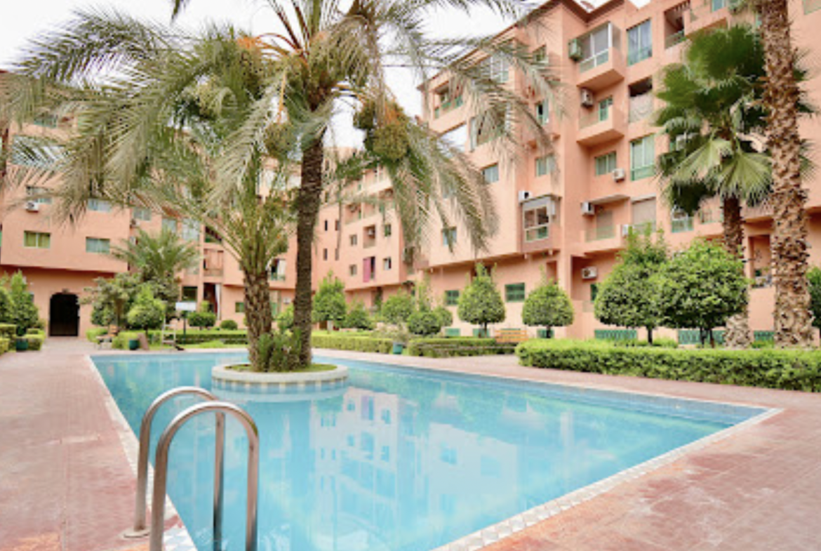 furnished-apartment-105m2-for-sale-pool-view-gueliz 2