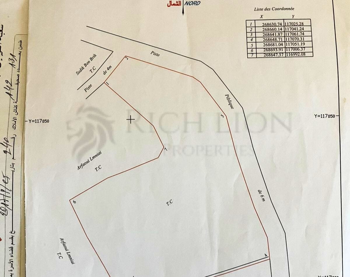 Land melkia road Fez